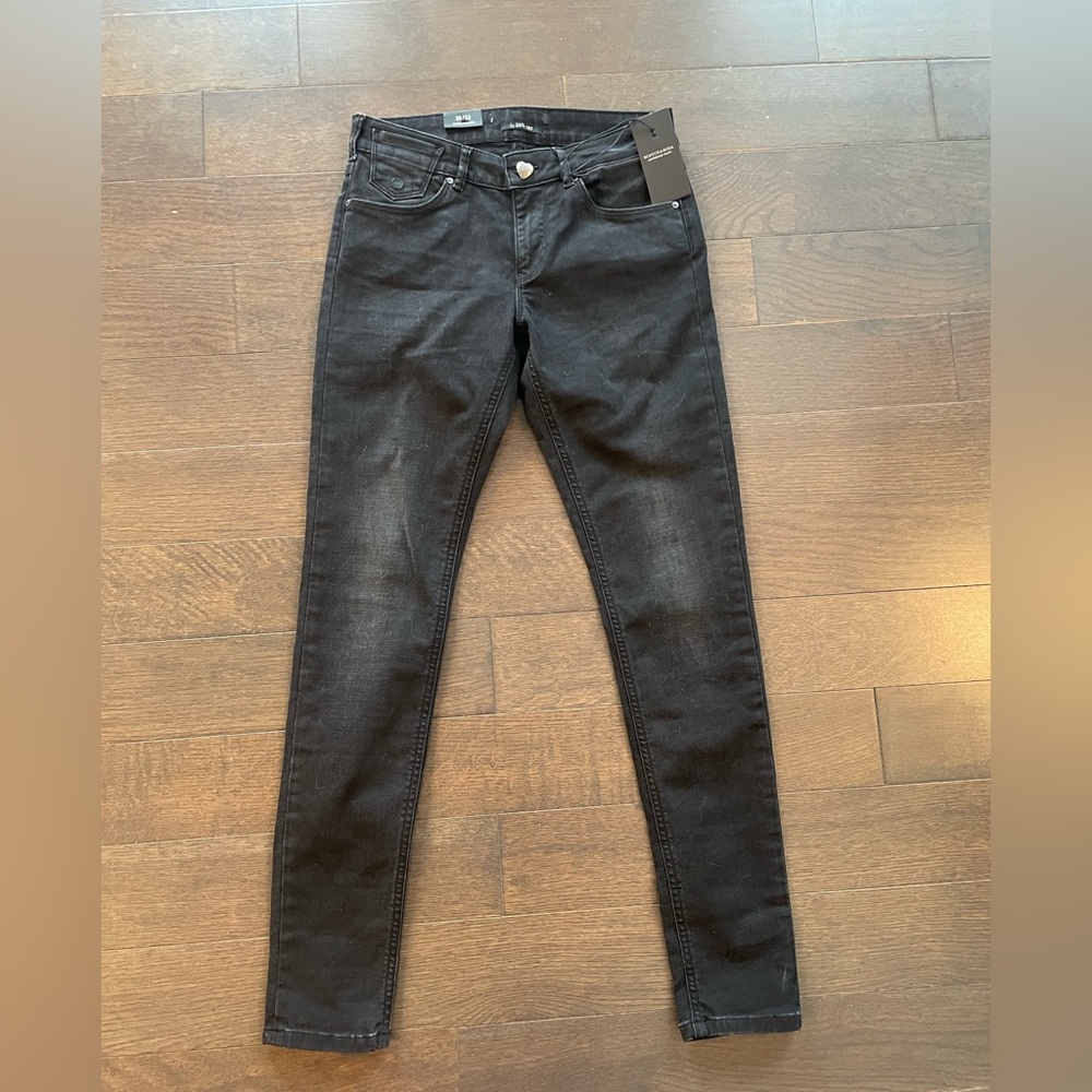 New with tags Scotch & Soda black skinny jeans size 29/32 fits like 25/32